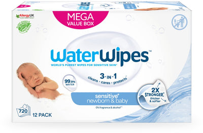 Waterwipes lingettes bébé bio - 12 x 60 pièces - 720 lingettes