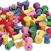 Colorations colorées en bois bobines, ensemble de 50