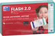 Oxford flash 2.0 - flashcards - carreaux 5mm - a7 - bord vert menthe - 80 pièces