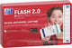 Oxford flash 2.0 - flashcards - ligné - a7 - bordure rouge - 80 pièces