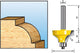Accessoires Makita quart de rondfr.+lag. hmr9.52 s=8 - d-11352