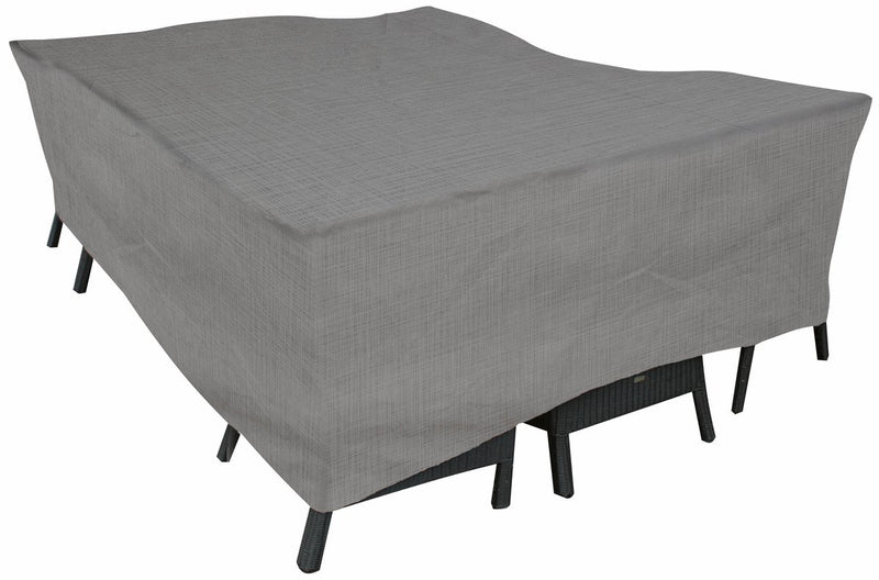 Housse imperméable Eurotrail pour table de jardin avec chaises, housse de groupe de sièges, cantonique 225x175x100cm, gris