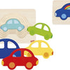 Voiture de puzzle de couche Goki, 5 couches