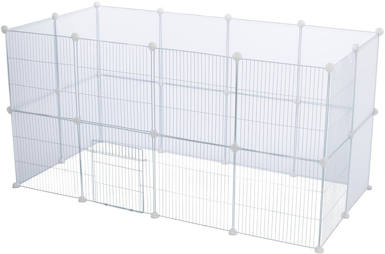 Panneaux d'extension Trixie - plastique blanc 35x35 cm - 4 pièces avec matériel de montage
