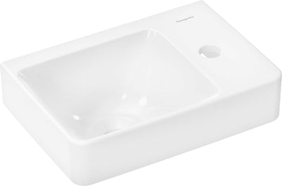Hansgrohe xelu q - fontaine - avec étagère à droite - 360 250 - avec trou pour robinetterie - sans trop-plein - blanc