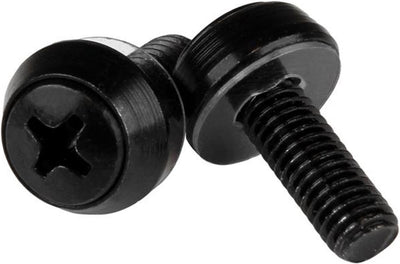 Startech m6 x 12 mm - vis de montage - paquet de 50 noir - m6 x 12 mm - vis - paquet de 50 noir - vis de montage m6 pour armoire rack serveur