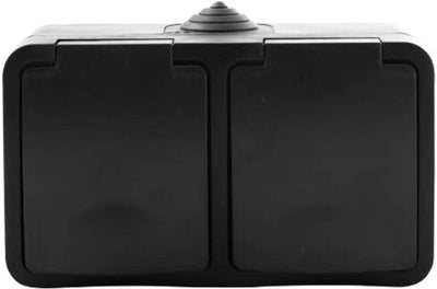Structure de la boîte de contenu CA - 2 -fold - horizontal - noir