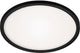 Briloner slim - Plafonnier LED - plafonnier - 18w - blanc-noir - ø29,3cm