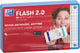 Oxford flash 2.0 - flashcards - carreaux 5mm - a7 - bord turquoise - 80 pièces