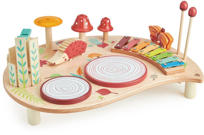 Tender leaf jouets tendre feuille préscolaire - table musicale - 50x39x21,5cm - bois - 3 ans
