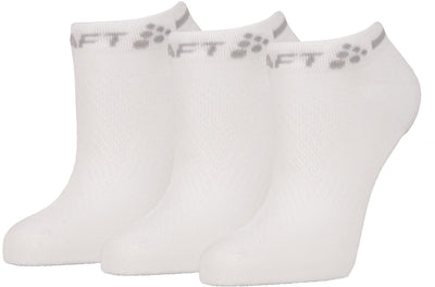Craft active Shaftless sock lot de 3 chaussettes de sport unisexes - blanc