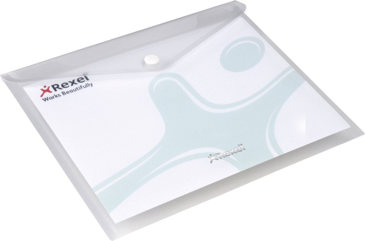 Rexel porte-documents ice a5 - 5 pièces - transparent
