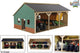Kids Globe Globe Agricultural Lock Bois pour 3 tracteurs, 1:16