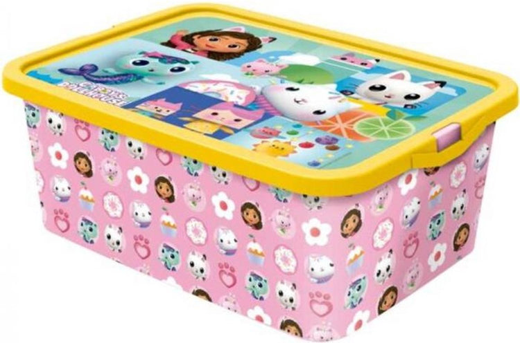 Gabby's Dollhouse Boîte à clic de rangement pour maison de poupée Gabby's - 13l