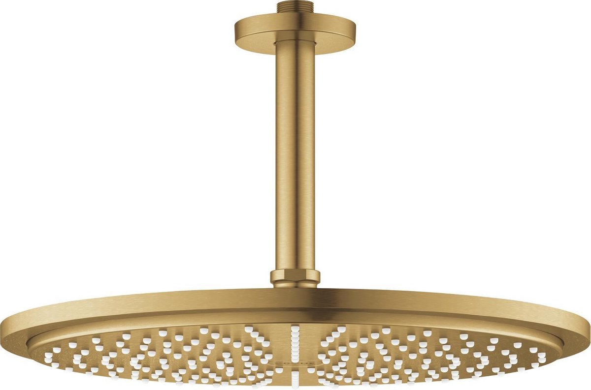 Douche de tête cosmopolite Grohe Rainshower - douche à effet pluie ø 31 cm - cool Sunrise brossé (or mat)