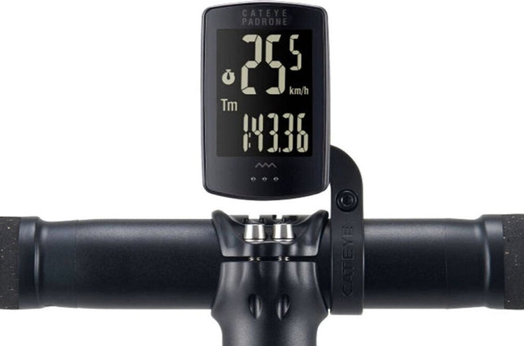 Ordinateur de vélo Cateye Padrone Stealth CC-PA100W - sans fil avec. OF100 - support