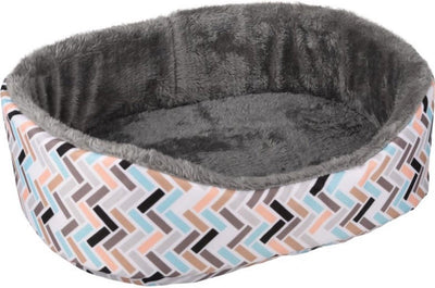 Panier rongeur Flamingo clavio ovale - lieu de couchage - 35x28x11 cm multicolore