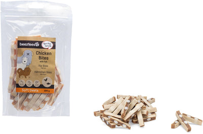 Beeztees friandises savoureuses bouchées de poulet au poisson - biscuits pour chiens - snacks pour chiens - soupes pour chiens - 200 grammes