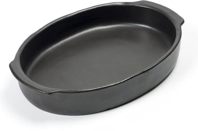 Serax - pascale naessens pure - plat de service ovale à four m - noir -