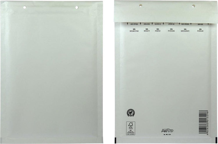 Enveloppes à bulles Airpro 100 180x265 blanches