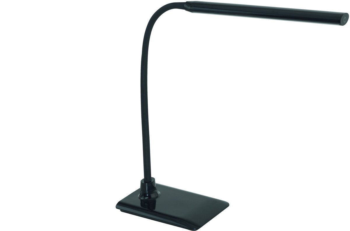 Lampe de table Eglo Laroa - lampe de bureau - lampe de lecture - avec LED - hauteur 48 cm - noir - inclinable, rotatif - dimmable au toucher