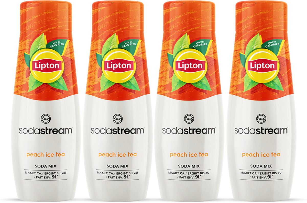 Sirop de pêche au thé glacé Lipton Sodastream - paquet de 4