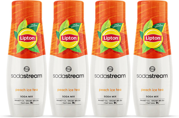 Sirop de pêche au thé glacé Lipton Sodastream - paquet de 4