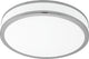 Eglo palermo 2 - applique plafonnier - 1 lumière - ø41 cm - blanc, chrome