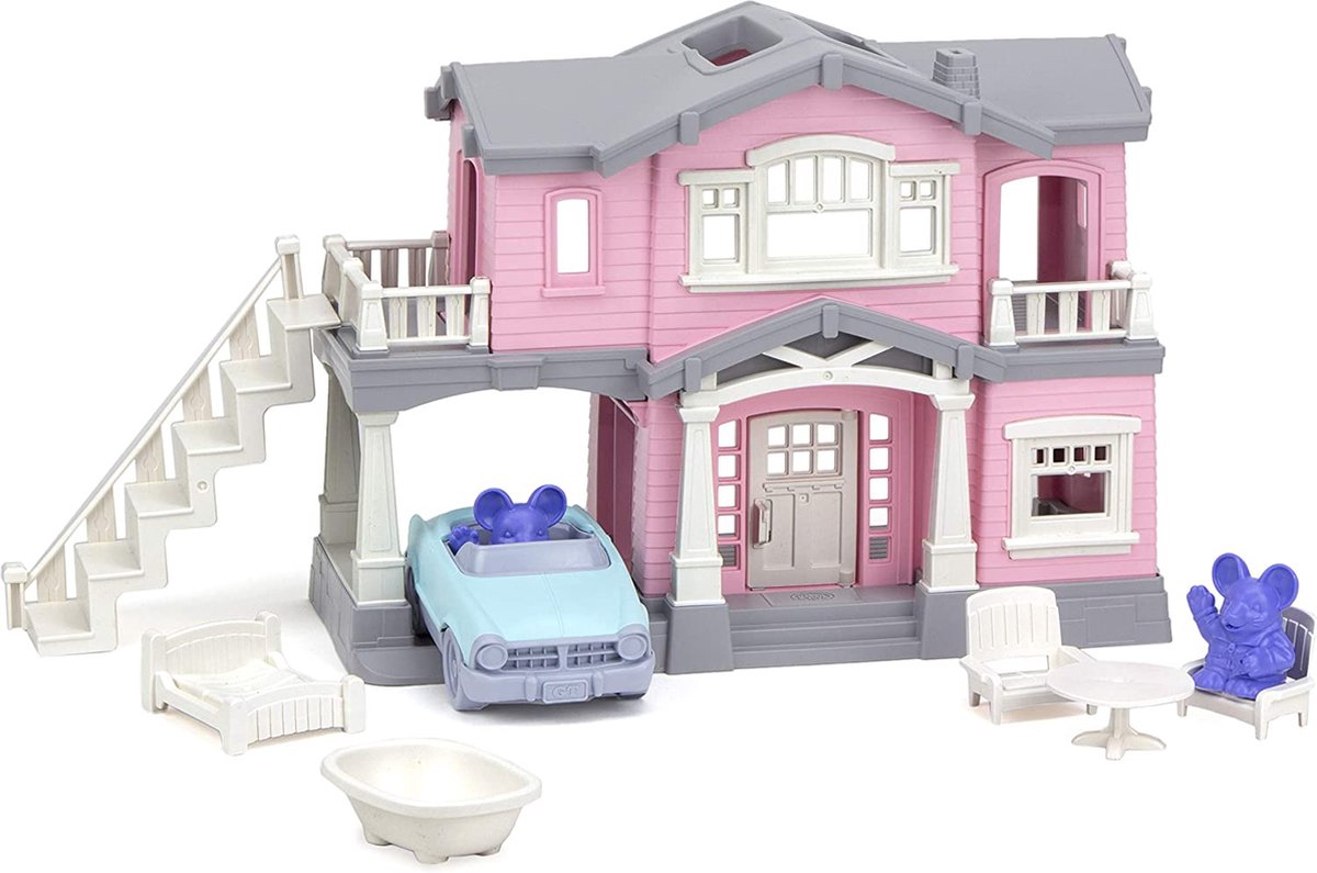 Green Toys - Ensemble de jeu de maison rose