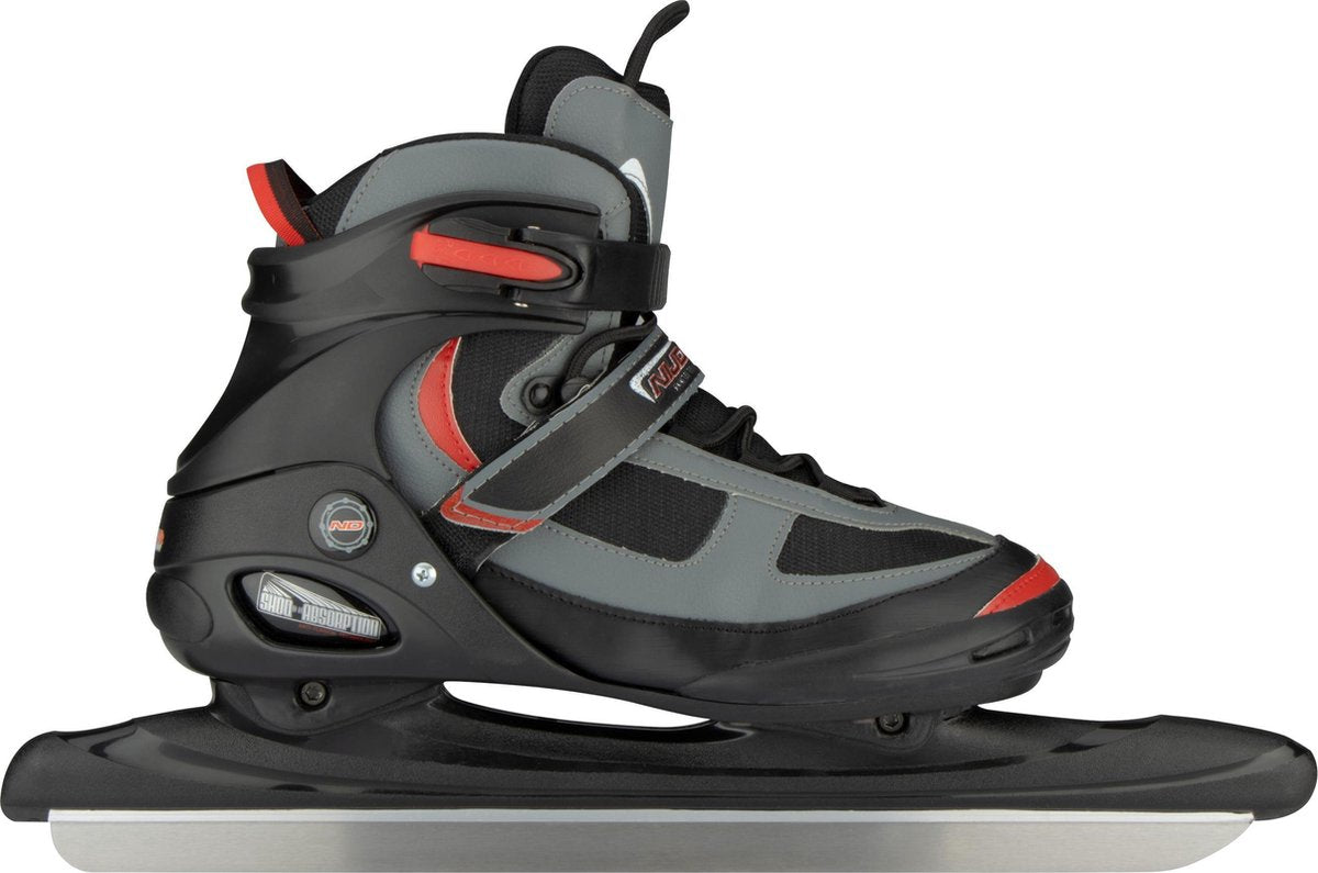 Patin de vitesse senior Nijdam (botte semi-souple) - noir rouge - taille 41