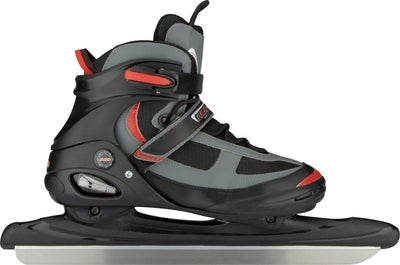 Patin de vitesse senior Nijdam (botte semi-souple) - noir rouge - taille 41