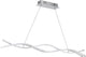 Eglo lasana 2 - suspension - 3 lumières - chrome - blanc