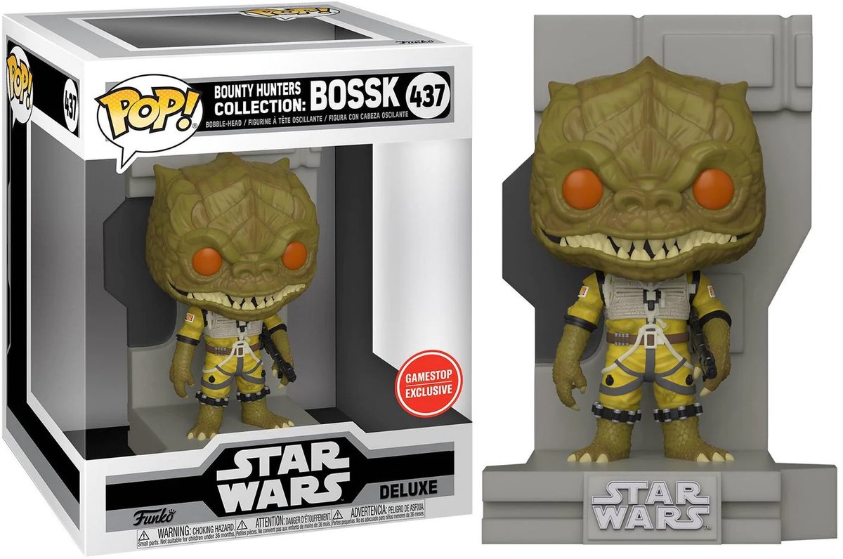 Funko-pop ! deluxe : collection de chasseurs de primes Star Wars - Bossk - exclusivité américaine