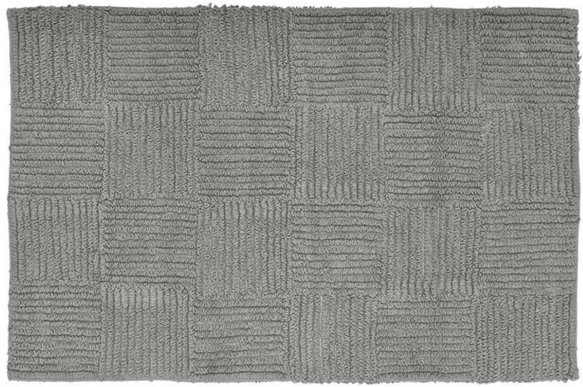Tapis de bain inversé Sealskin 60x90 cm - coton - gris