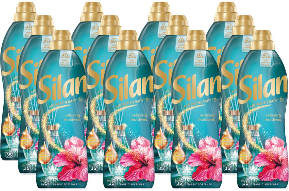 Adoucissant Silan - aromathérapie-relaxant maldives 770ml - 12x35 lavages - pack économique
