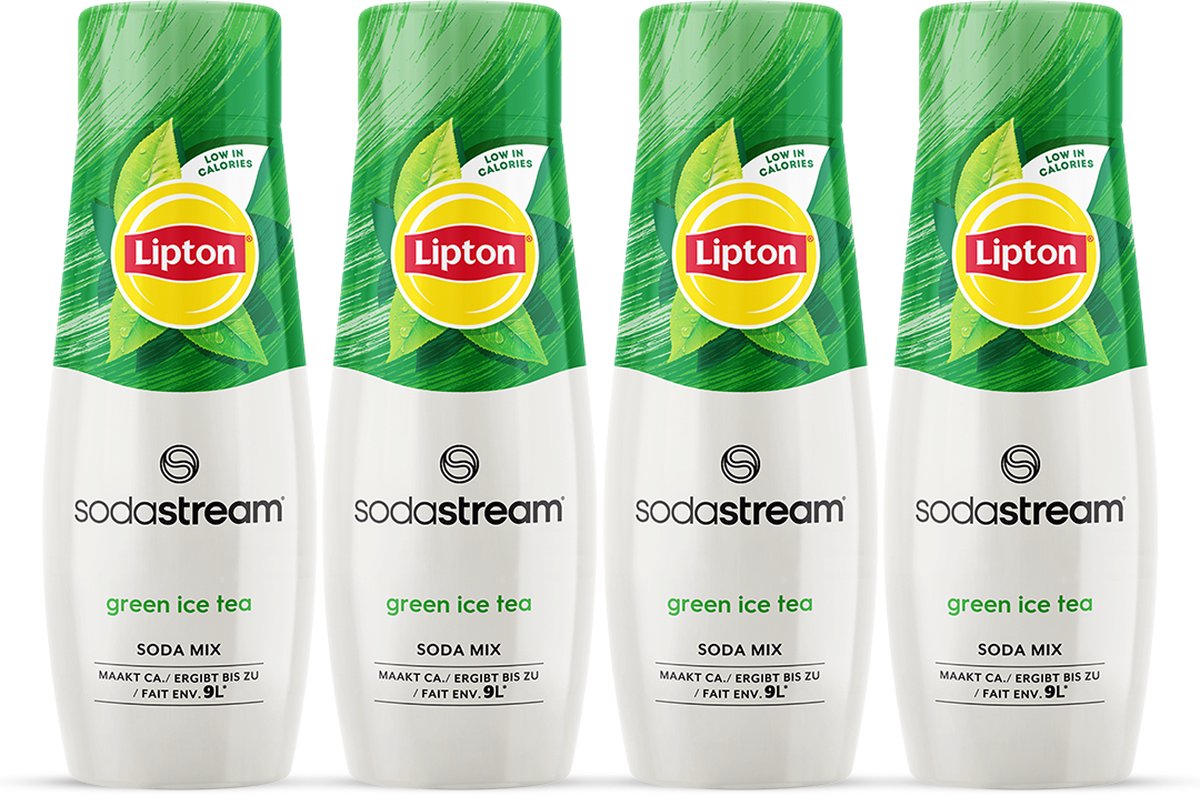 Sirop vert de thé glacé Lipton Sodastream - paquet de 4