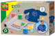 Ses Eco Finger Paint Ensemble avec tablier de sabots