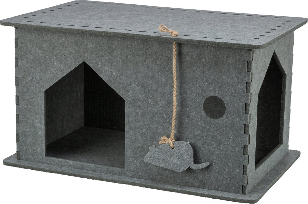 Trixie Cat Basket House Lene en feutre gris