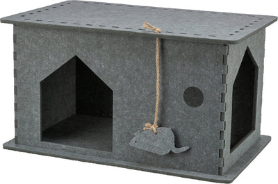 Trixie Cat Basket House Lene en feutre gris