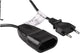 Rallonge Q-link - euro - h03vvh2-f - 2 x 0,75 mmã‚â² - 5 m - noir