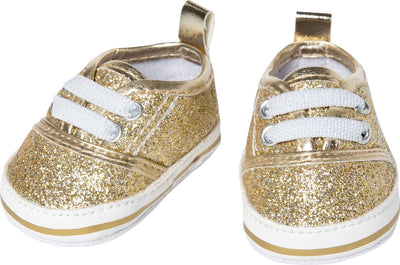Sneakers de poupée Heless Glitter Gold, 30-34 cm