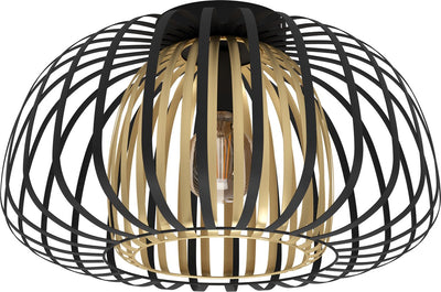 Plafonnier Eglo encinitos - e27 - ø 45 cm - or noir
