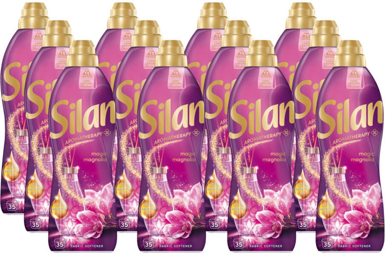 Adoucissant Silan - aromathérapie - magnoglia magique 770ml - 12 x 35 lavages - pack économique