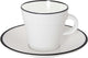 Gimex - ligne linea - service à expresso - noir - 85 ml - 2 pièces