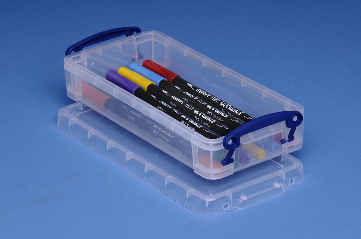 Boîte à crayons vraiment utile, 055 litres, transparente