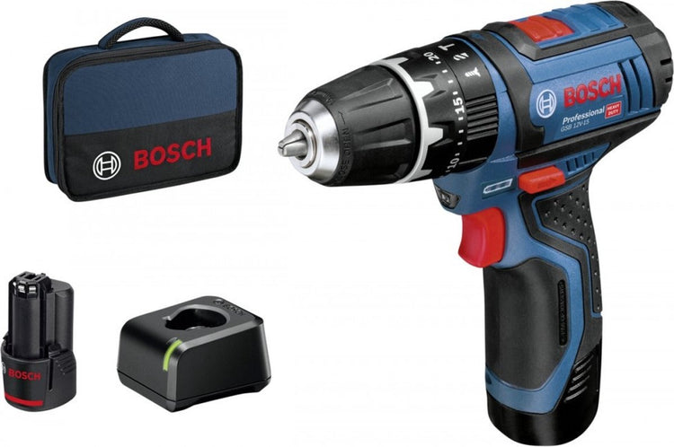 Bosch professionnel gsb 12v-15 ensemble de valeurs 06019b690h