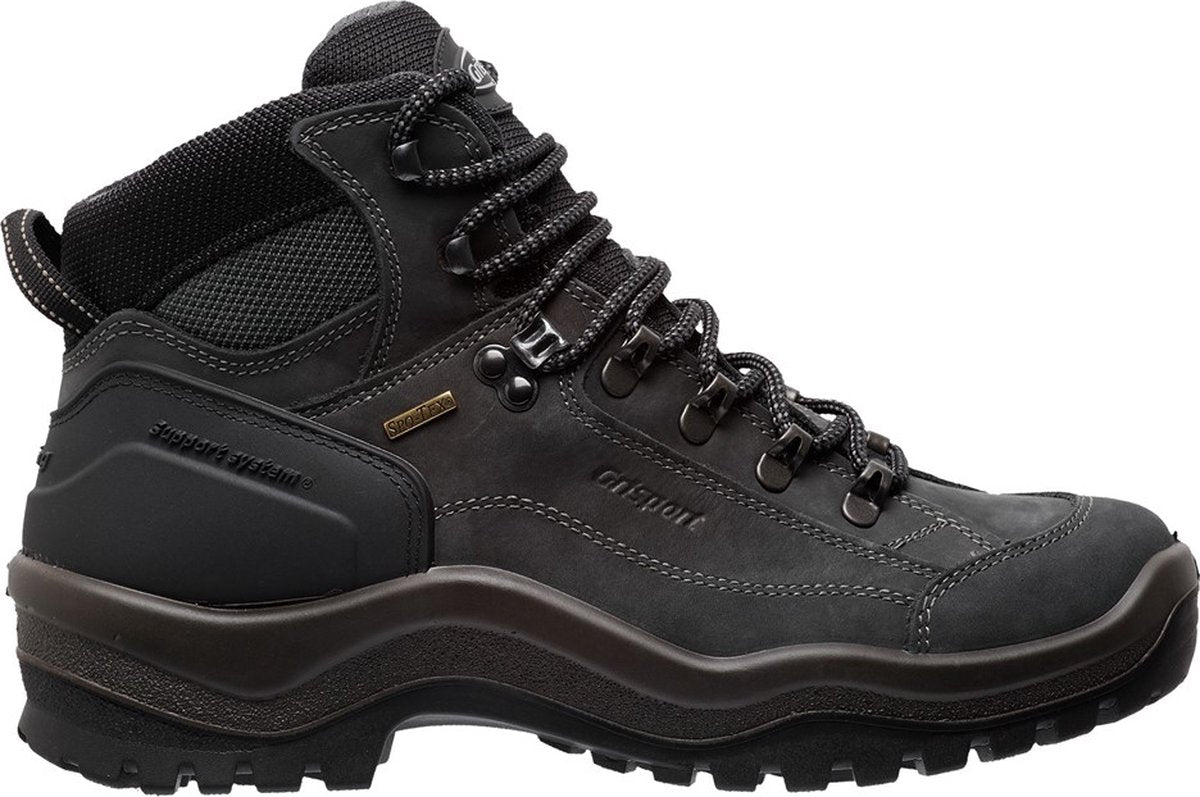 Chaussures de randonnée unisexe Grisport Bergen Mid - noir