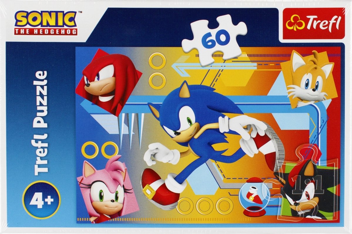 Trefl - puzzles - 60 - Sonic en action Sega Sonic le hérisson