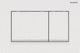 Plaque de commande Geberit sigma30, 2 boutons : blanc, verre blanc