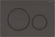 Plaque de commande Geberit sigma20, 2 boutons : noir